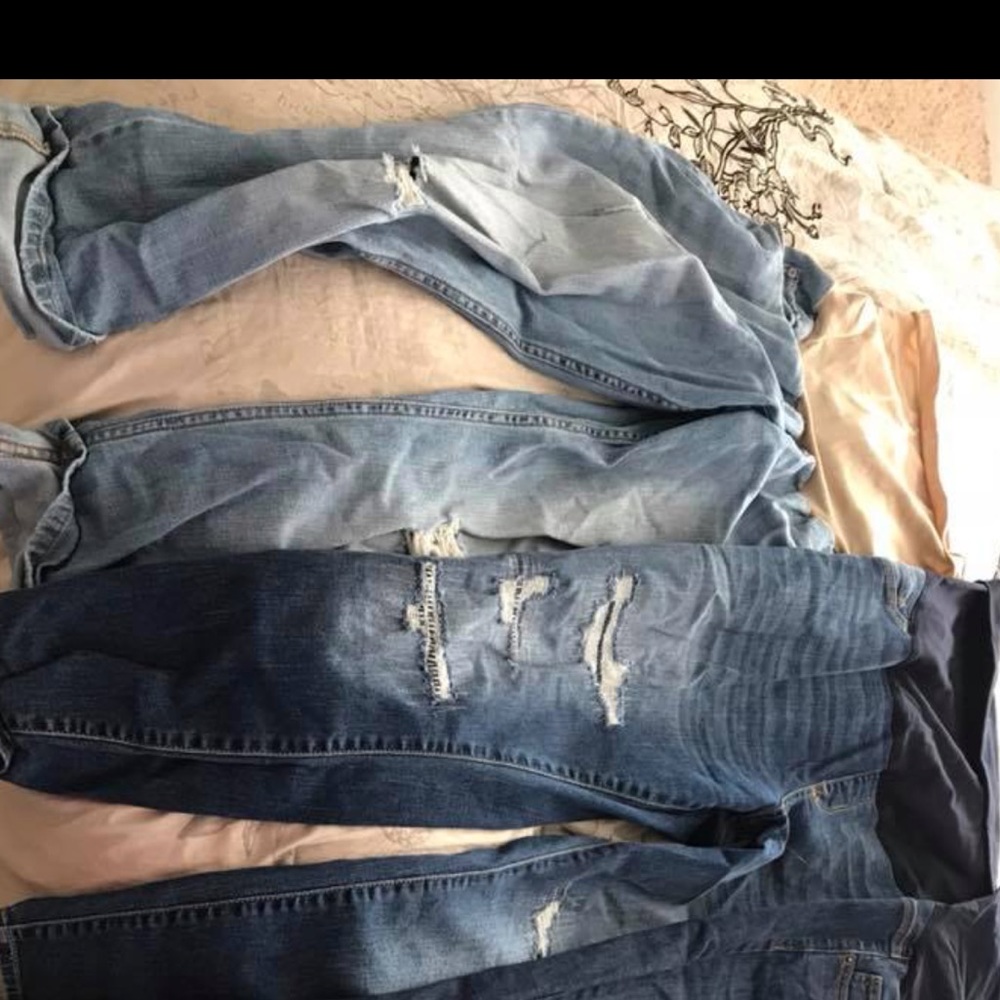 Maternity jeans (1 Capri and one jean)